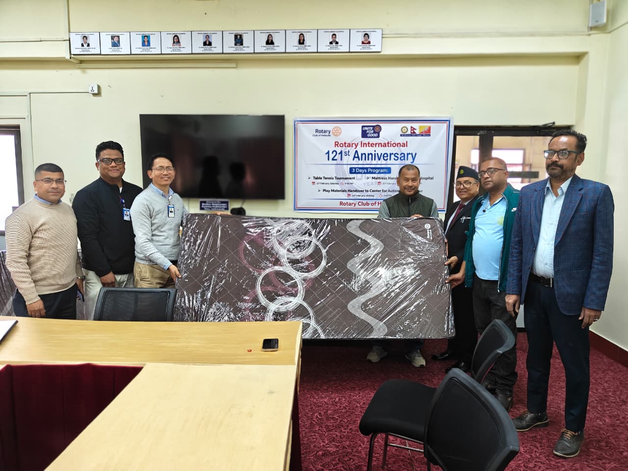 Handed over of 60 sleeping mattress to the Eye Hospital